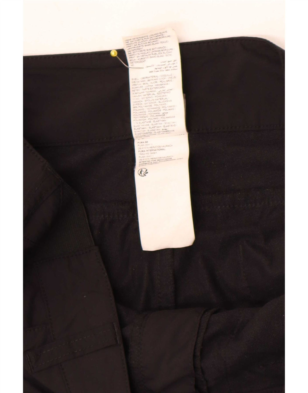 Puma Mens Ferrari Straight Cargo Trousers W34 L32 Black Polyamide