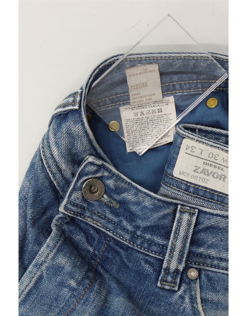 DIESEL Mens Zavor Straight Jeans W30 L29 Blue Cotton Vintage Diesel and Second-Hand Diesel from Messina Hembry 