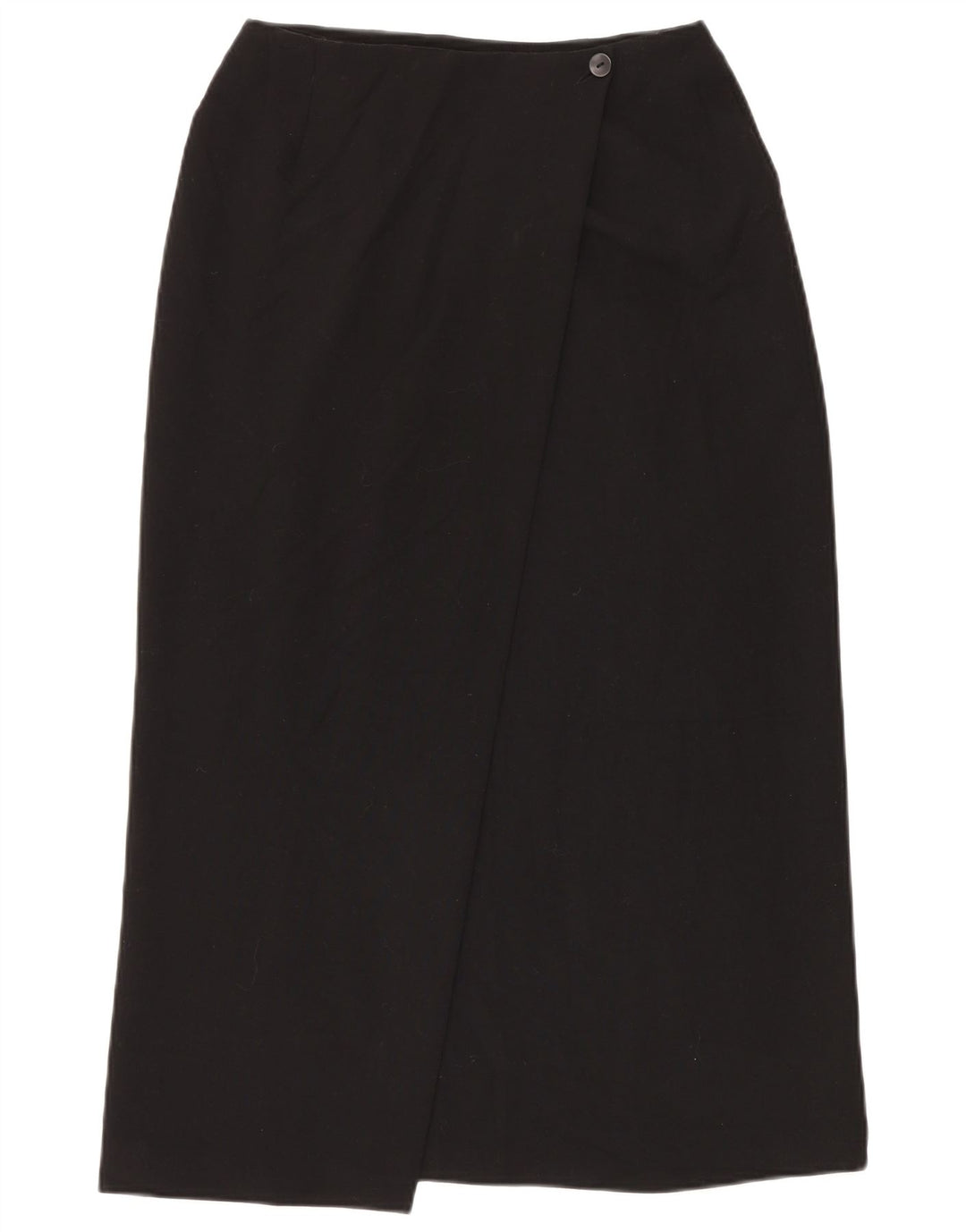Marks & Spencer Womens Wrap Skirt UK 12 Medium W28 Black Polyester