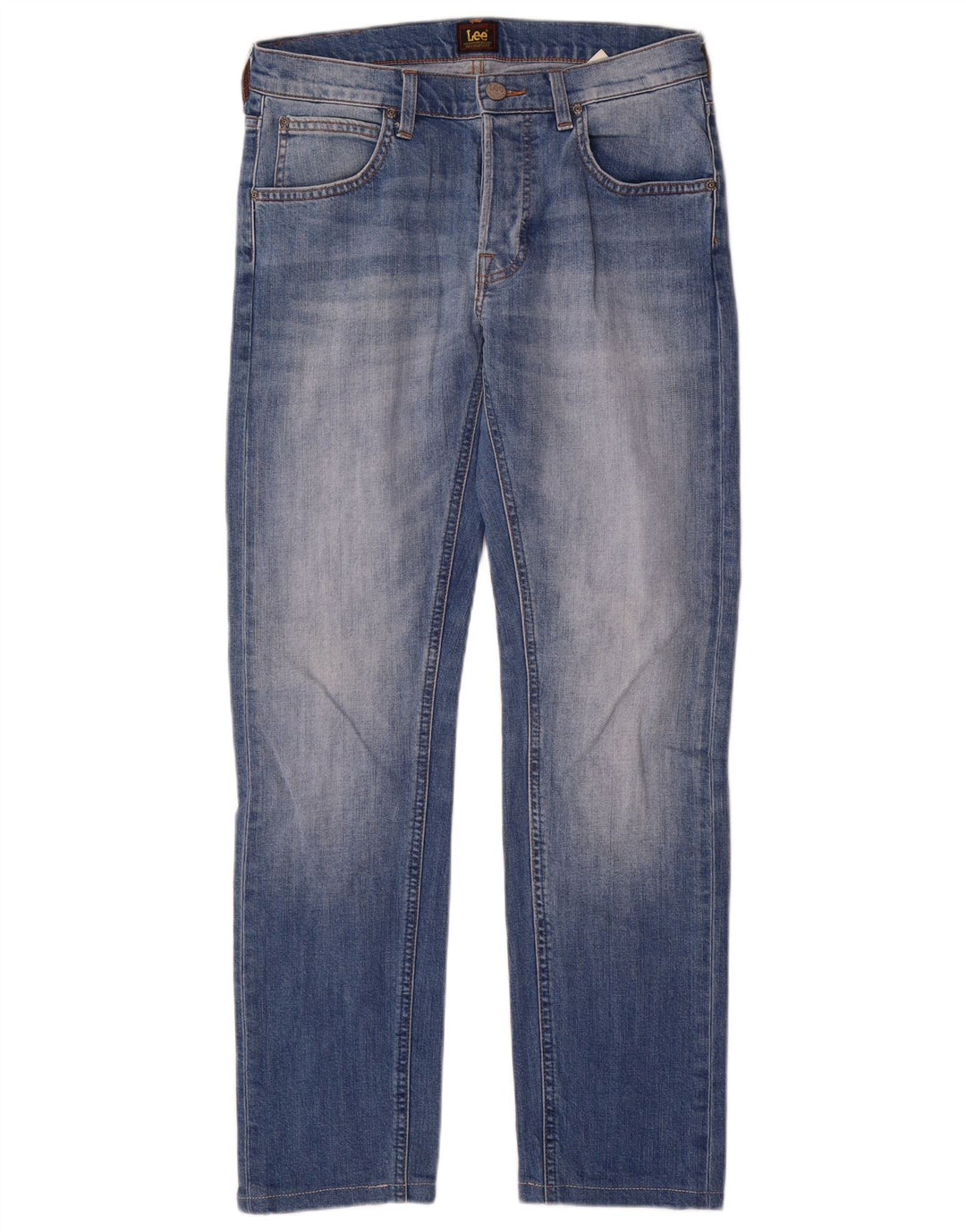 Lee Mens Daren Straight Jeans W30 L32 Blue Cotton