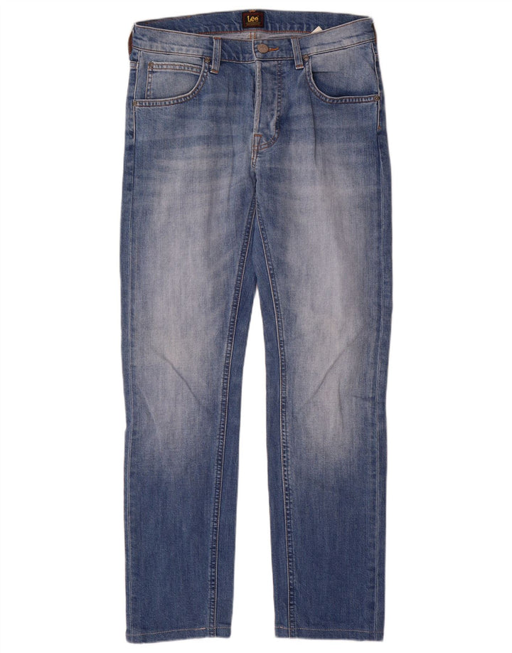 Lee Mens Daren Straight Jeans W30 L32 Blue Cotton