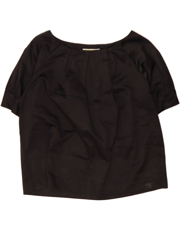 MICHAEL KORS Womens Blouse Top UK 14 Medium Black Cotton Vintage Michael Kors and Second-Hand Michael Kors from Messina Hembry 