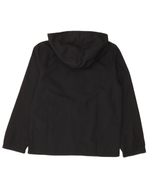Under Armour Boys Hooded Rain Jacket 9-10 Years Medium Black Polyester