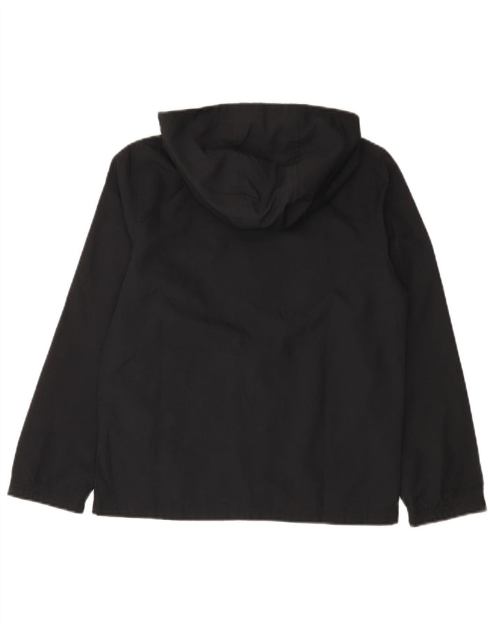 Under Armour Boys Hooded Rain Jacket 9-10 Years Medium Black Polyester