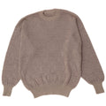 Vintage Mens Crew Neck Jumper Sweater Medium Grey