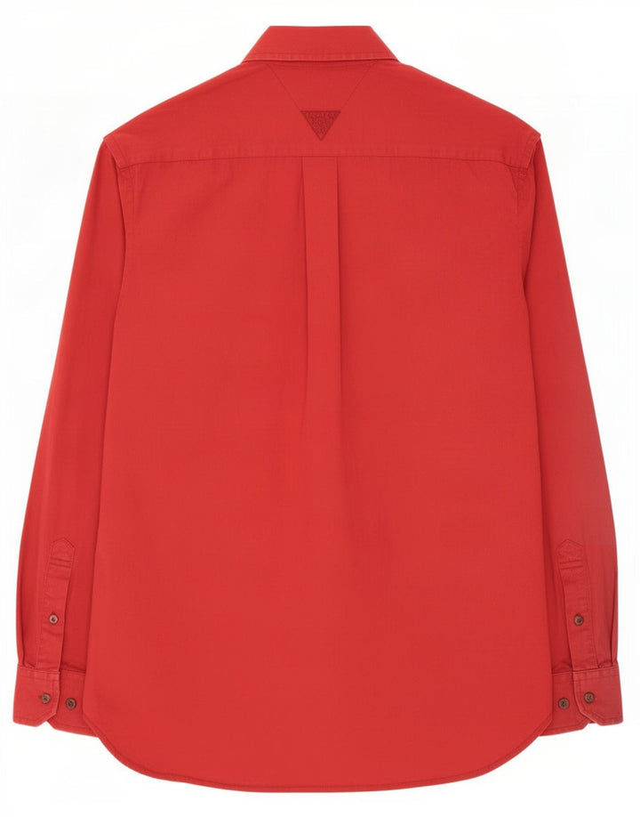 Tommy Hilfiger Mens Shirt Small Red Cotton