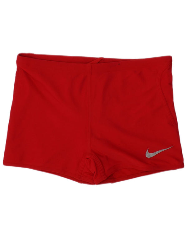 NIKE Girls Sport Shorts 12-13 Years Large Red Nylon