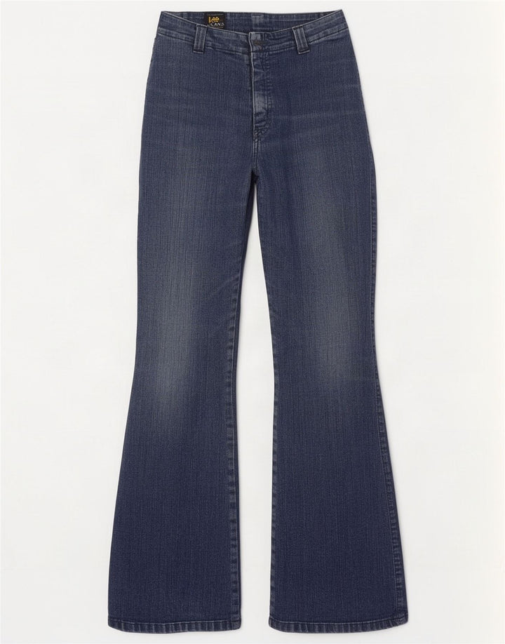 Lee Womens Kiana Flared Jeans W30 L31 Blue Cotton