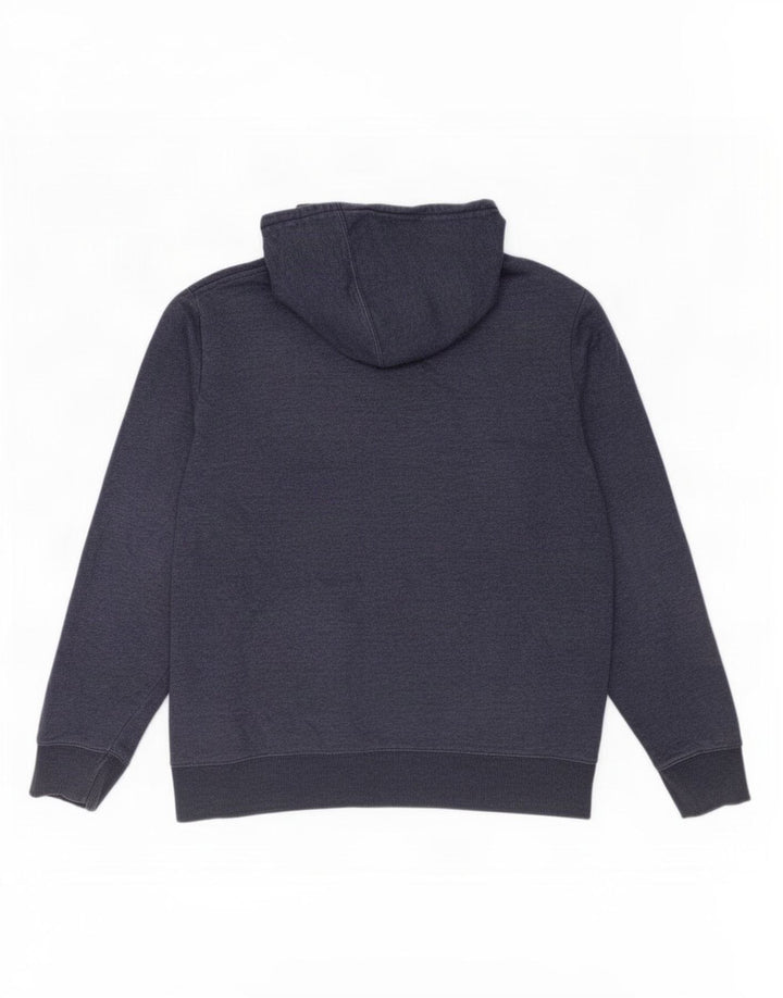 Champion Mens Hoodie Jumper Medium Navy Blue Cotton