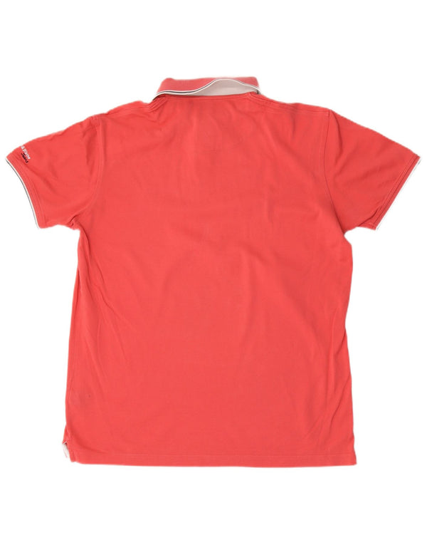 Harmont & Blaine Mens Polo Shirt 2XL Pink Cotton
