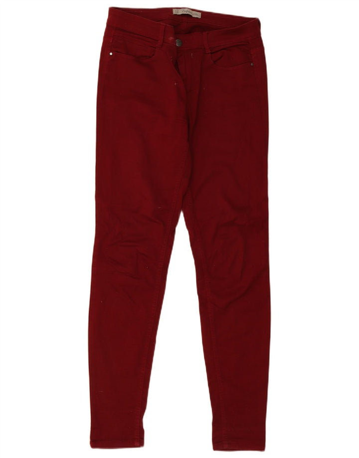 ZARA Womens Skinny Jeans EU 38 Small W28 L30 Red