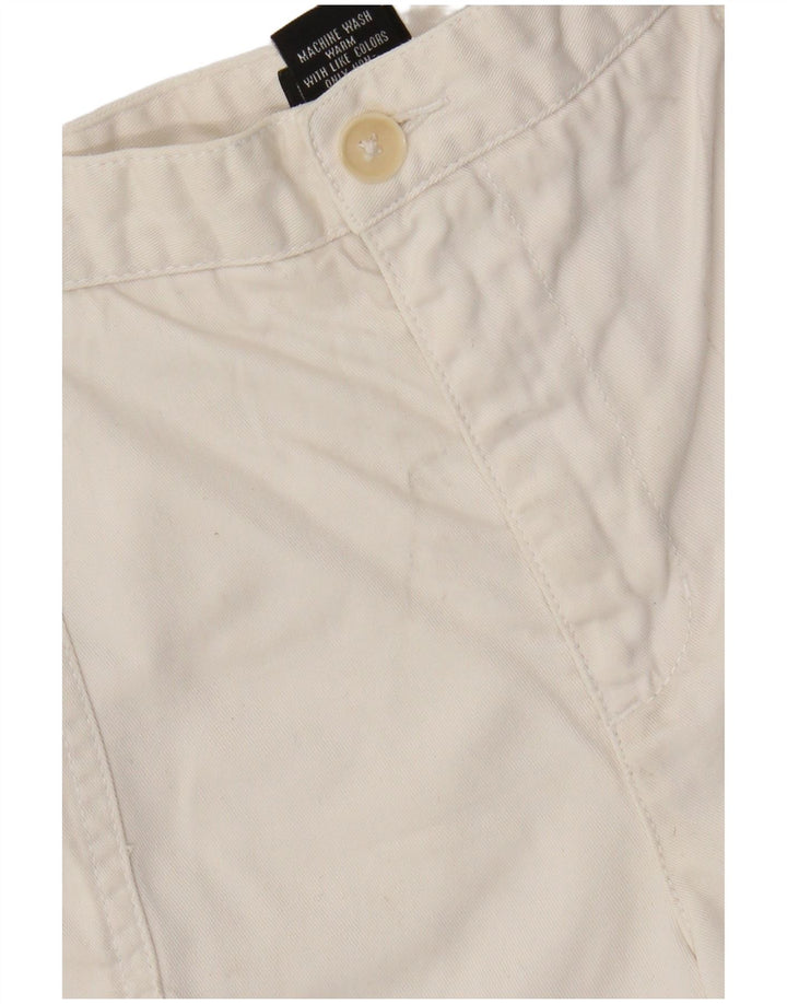 Calvin Klein Womens Chino Shorts US 6 Medium W28  Off White Cotton