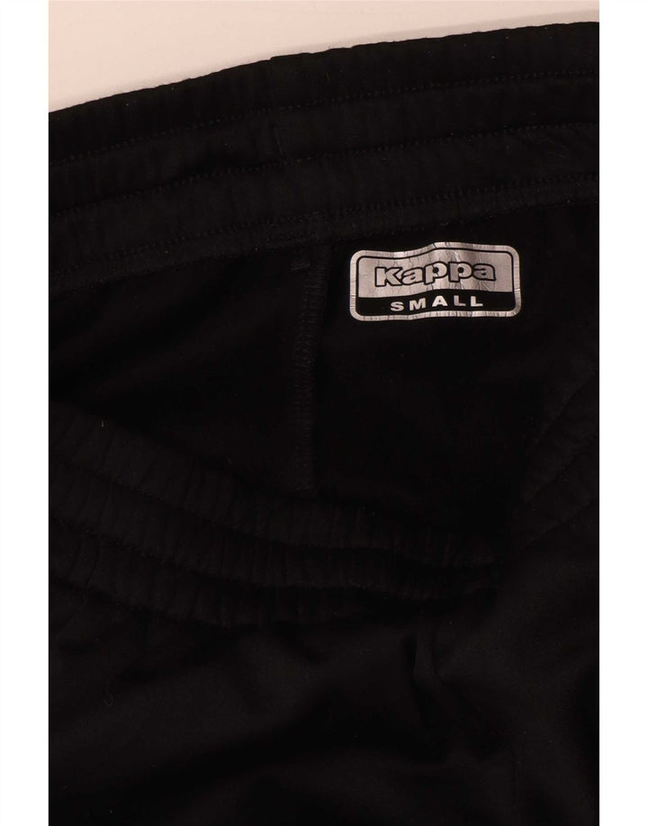 Kappa Mens Graphic Tracksuit Trousers Joggers Small Black Polyester