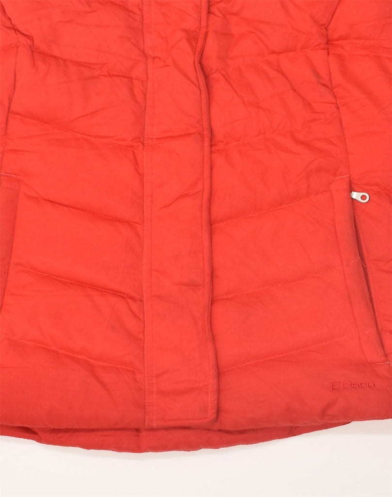 EDDIE BAUER Womens Padded Gilet UK 14 Medium Red Polyester | Vintage Eddie Bauer | Thrift | Second-Hand Eddie Bauer | Used Clothing | Messina Hembry 