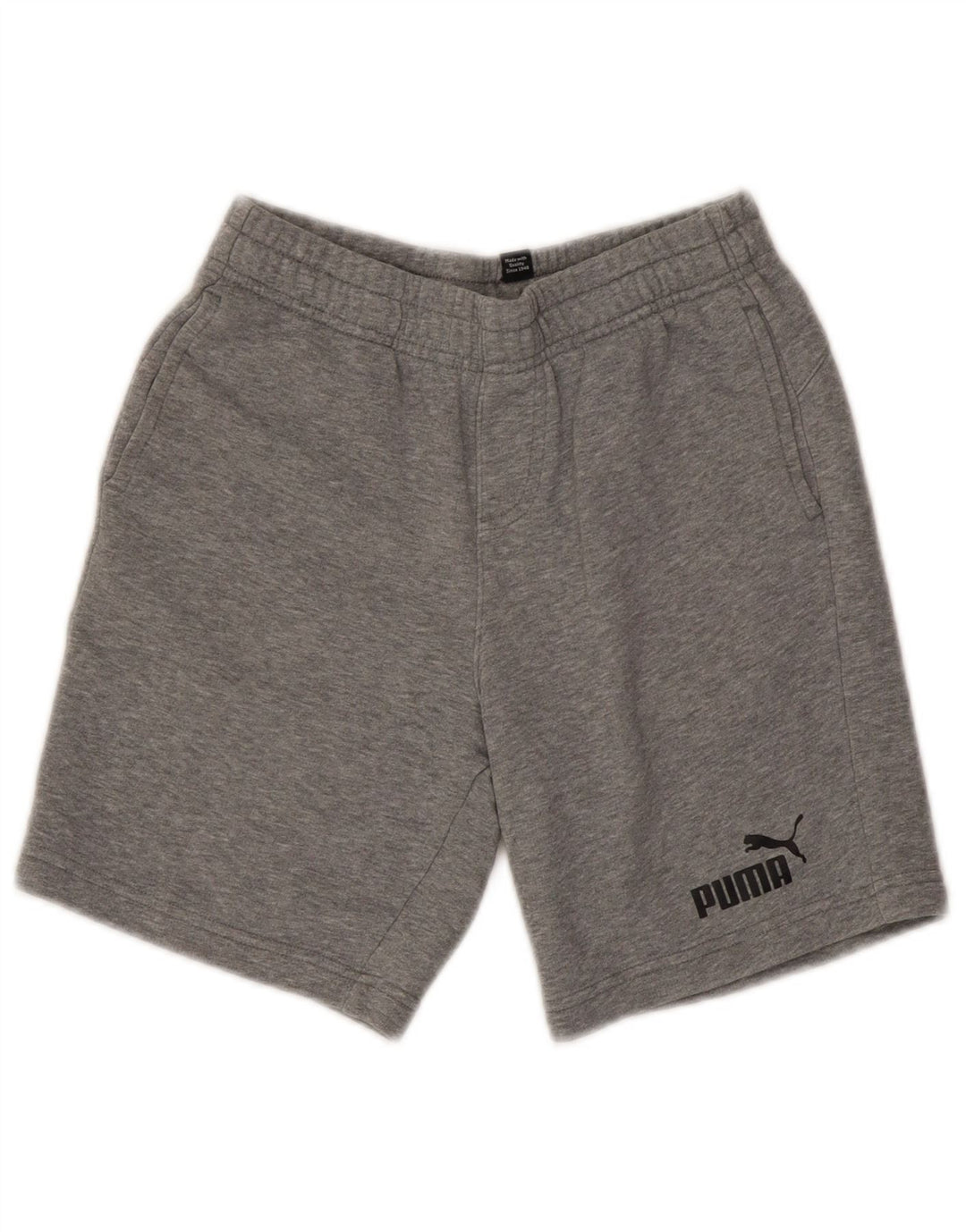 Puma Boys Sport Shorts 11-12 Years Grey Flecked Cotton