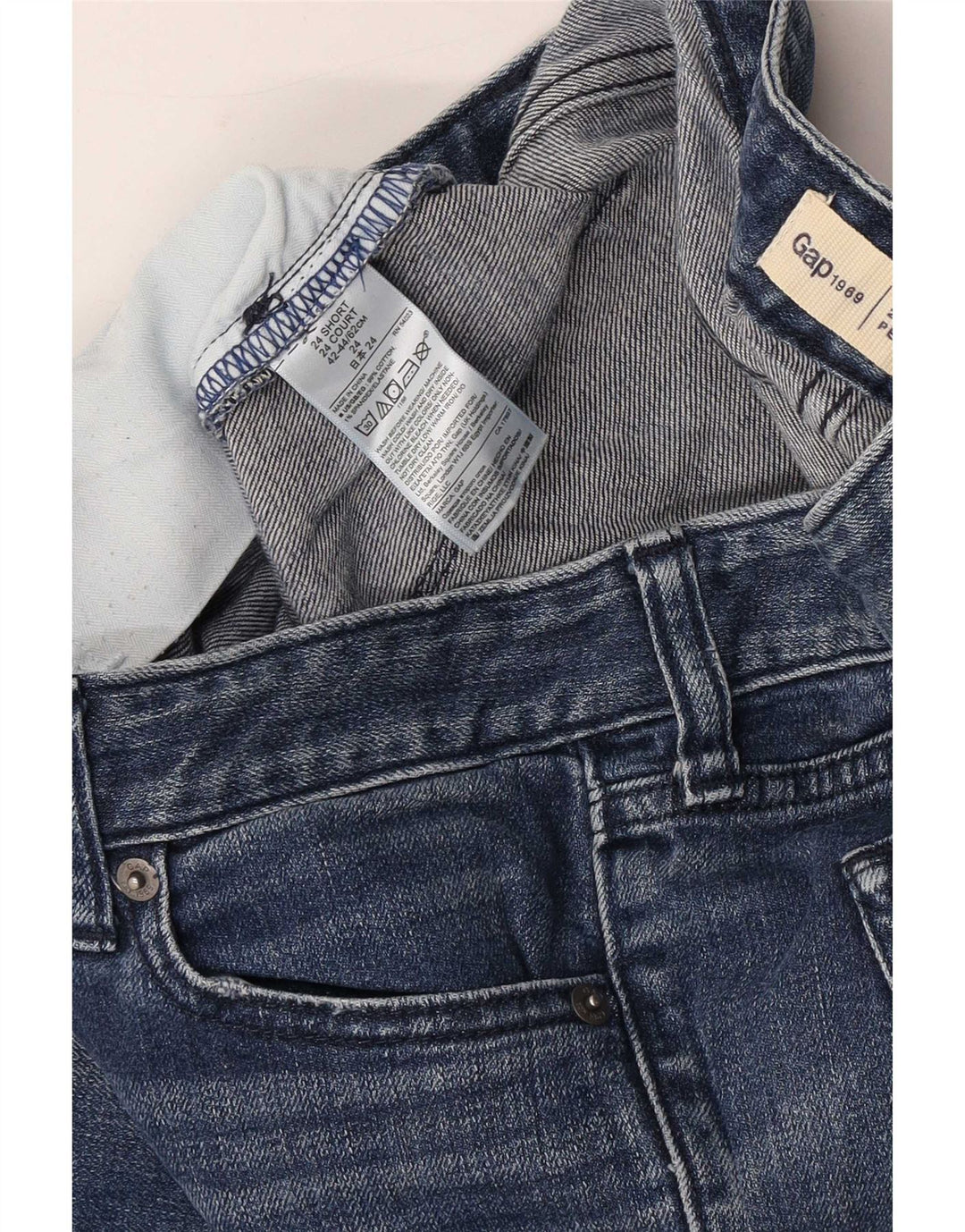Gap Womens Denim Shorts XS W24 Blue Cotton