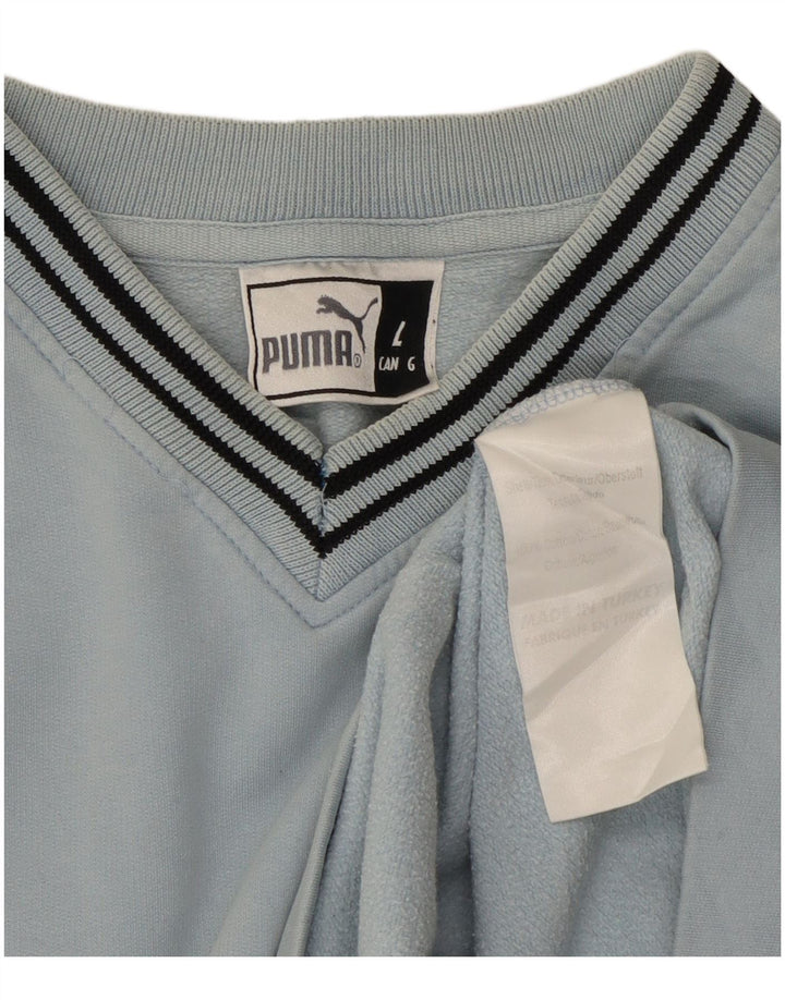 PUMA Mens Sweatshirt Jumper Large Blue Cotton