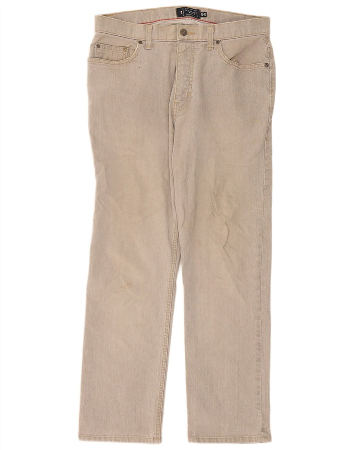 Marks & Spencer Mens Blue Harbour Straight Jeans W34 L29 Grey Cotton