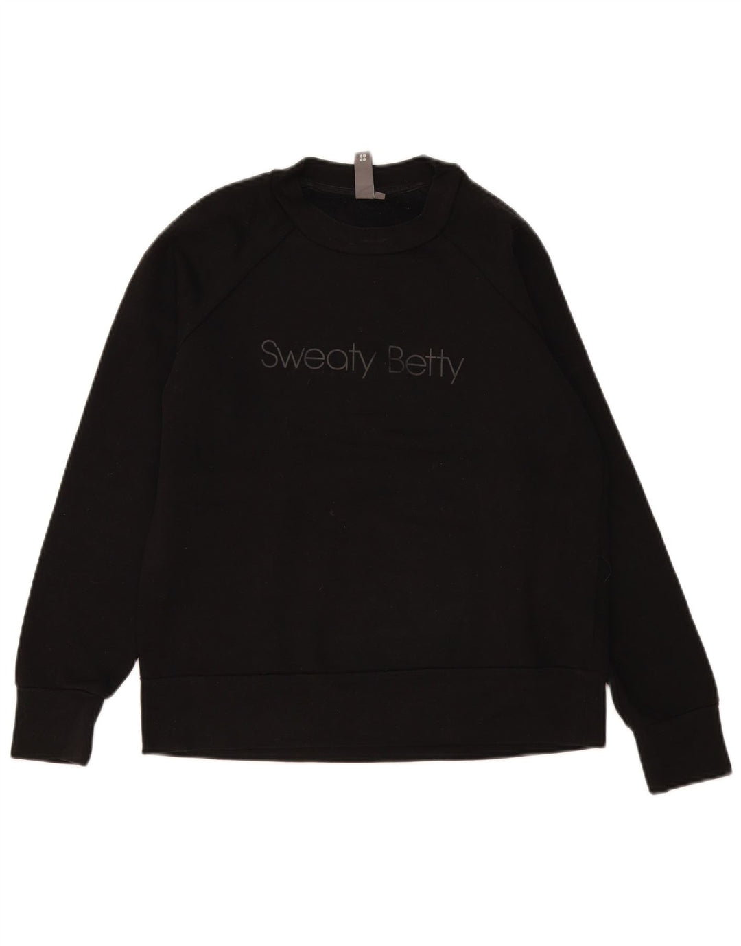 Sweaty Betty Womens Graphic Oversized Sweatshirt Jumper UK 10 Small Black
