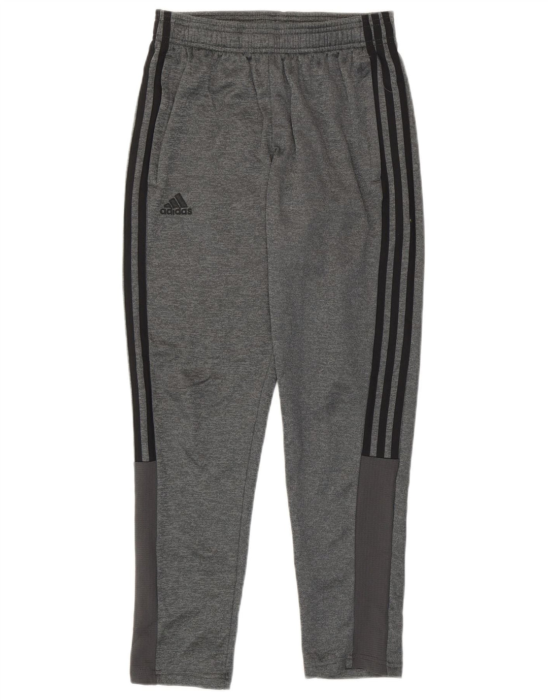 Adidas Boys Climawarm Tracksuit Trousers 11-12 Years Grey Polyester