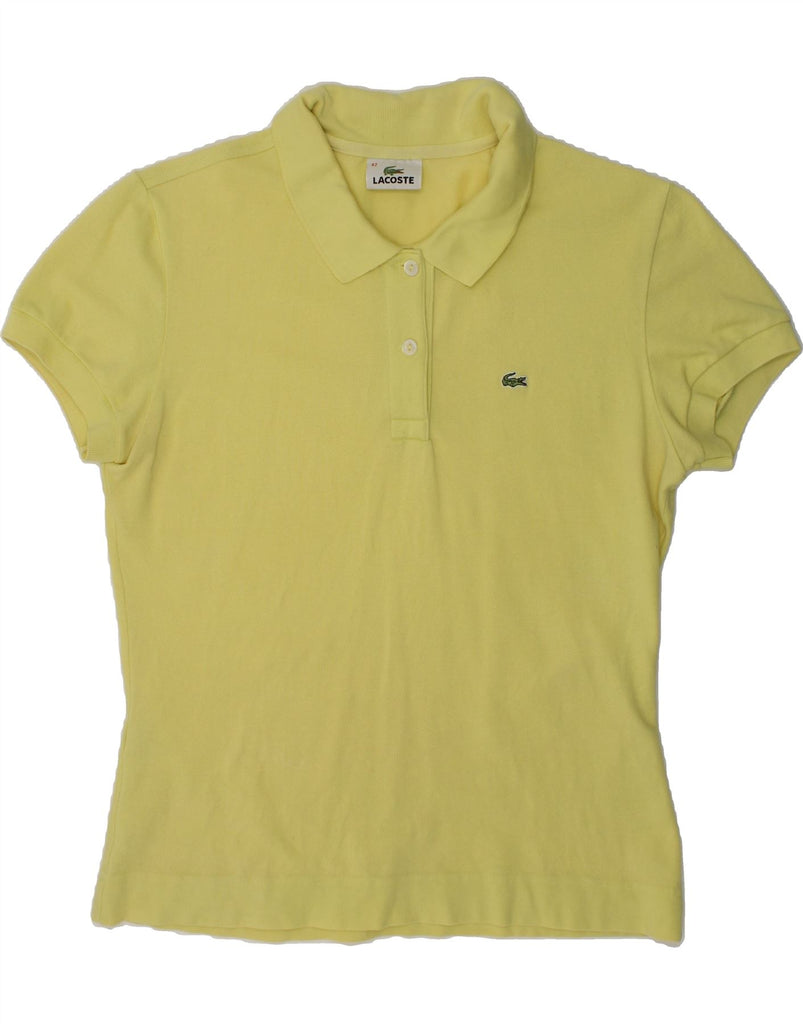 LACOSTE Womens Polo Shirt Size 42 Large Yellow Cotton | Vintage Lacoste | Thrift | Second-Hand Lacoste | Used Clothing | Messina Hembry 