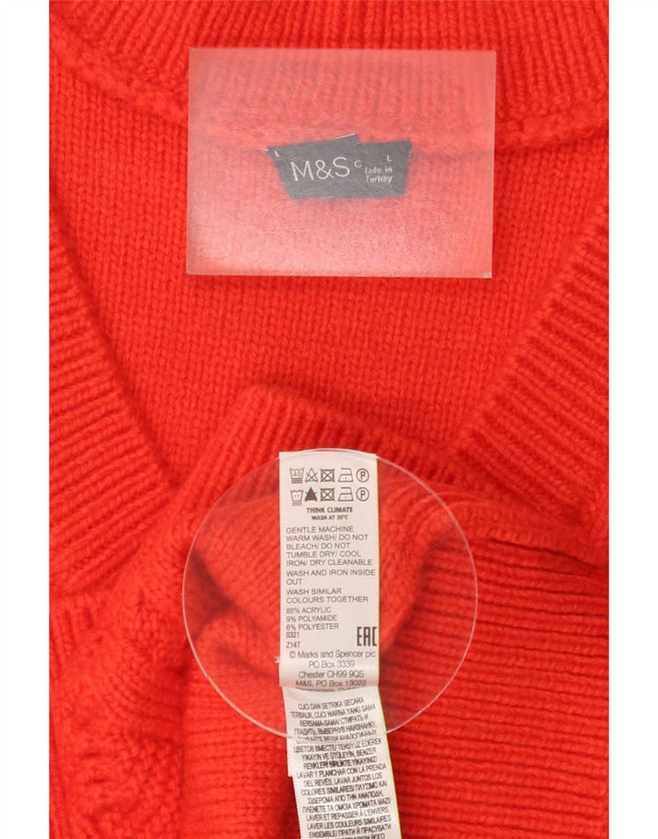Marks & Spencer Mens Vest Tank Top Large Red Acrylic