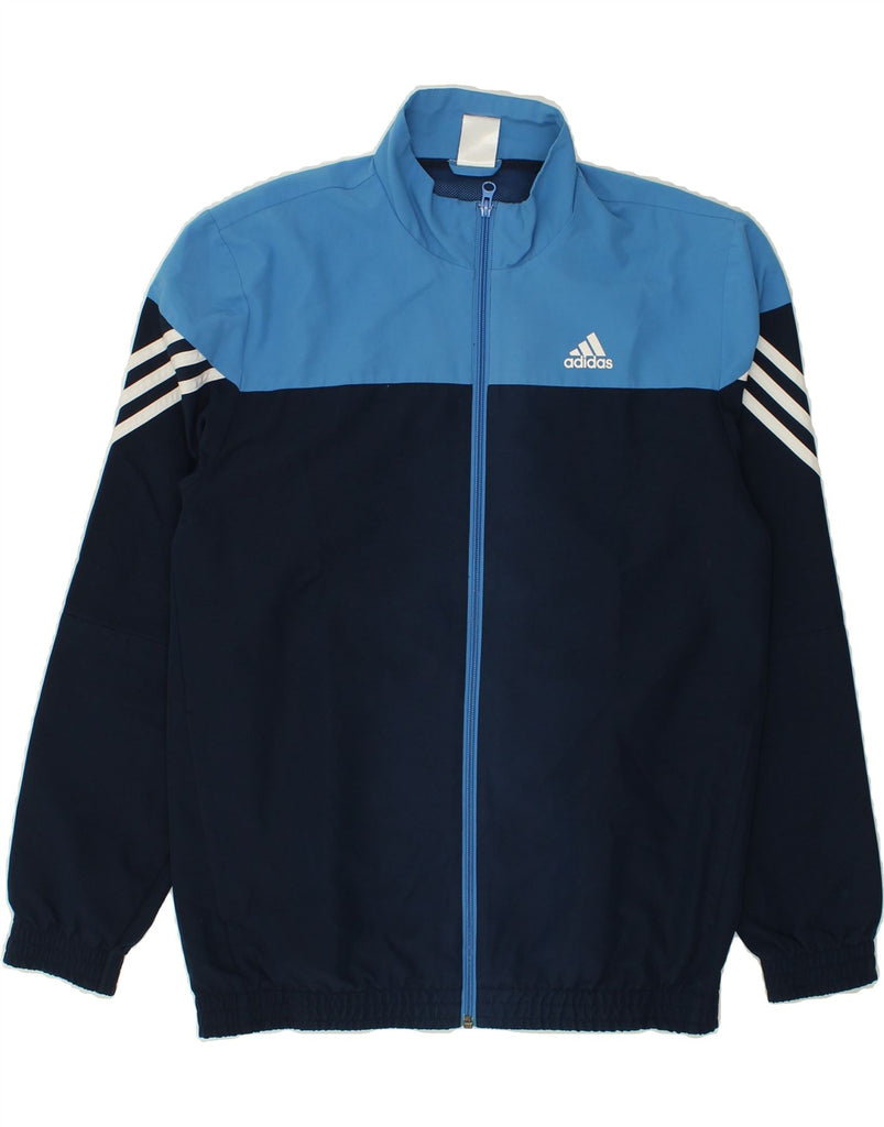 ADIDAS Mens Tracksuit Top Jacket UK 36/38 Small Navy Blue Colourblock | Vintage Adidas | Thrift | Second-Hand Adidas | Used Clothing | Messina Hembry 