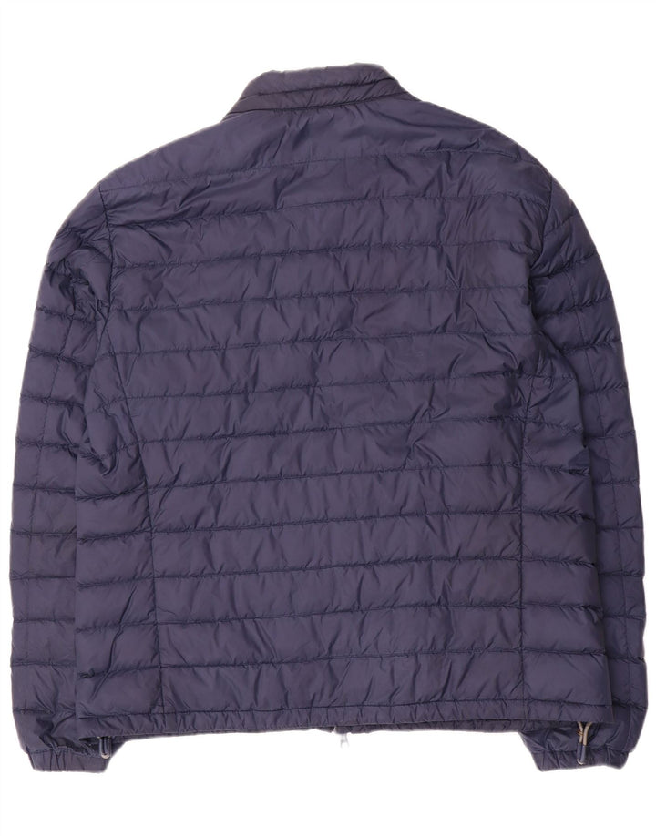 PEUTEREY Mens Quilted Jacket UK 44 2XL Navy Blue Nylon
