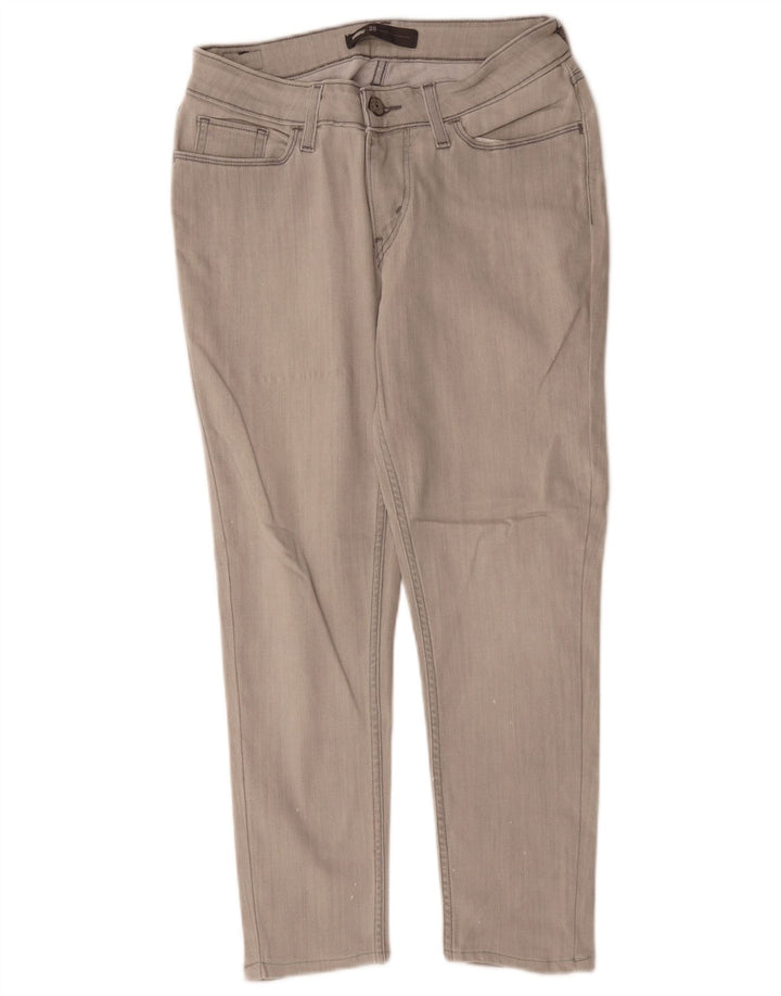 Levi's Womens Cropped Jeans W28 L25 Grey Cotton