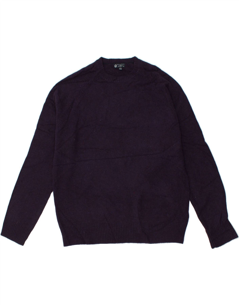 J. CREW Mens Crew Neck Jumper Sweater XL Purple Lambswool | Vintage J. Crew | Thrift | Second-Hand J. Crew | Used Clothing | Messina Hembry 