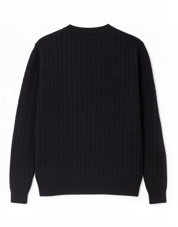 Sun68 Mens Crew Neck Jumper Sweater Medium Navy Blue Wool