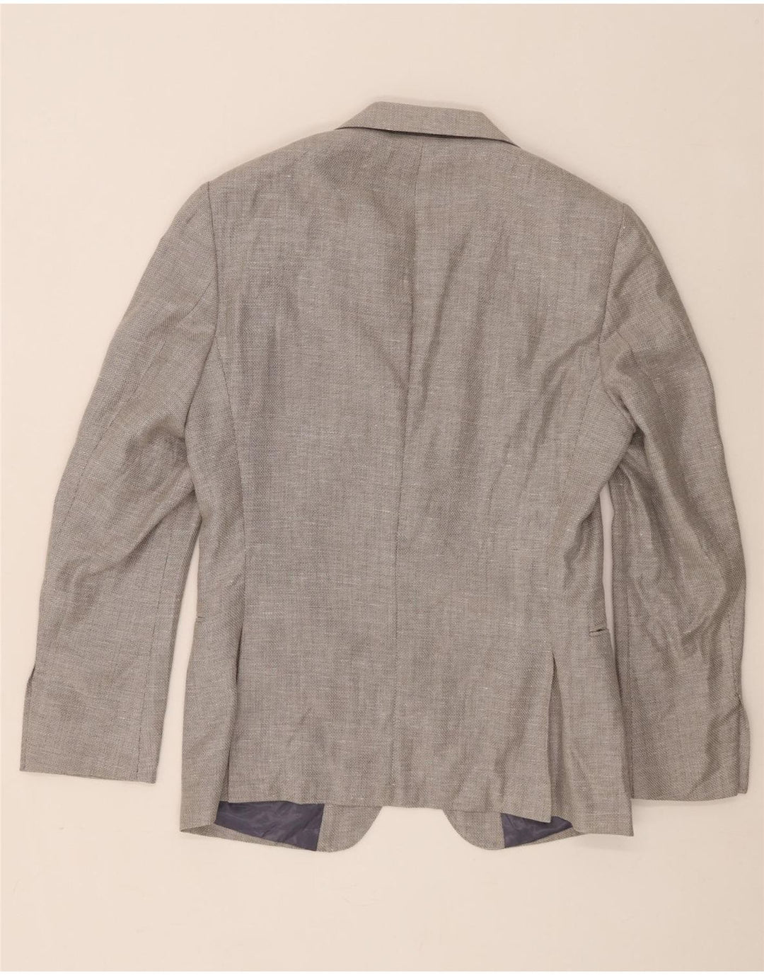 Reiss Mens 2 Button Blazer Jacket UK 38 Medium Grey Wool