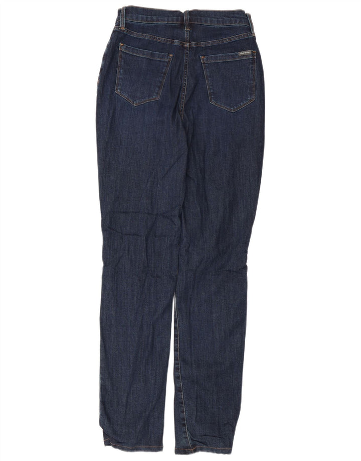 Eddie Bauer Womens Slightly Curvy Slim Jeans US 4 Small W28 L31 Navy Blue