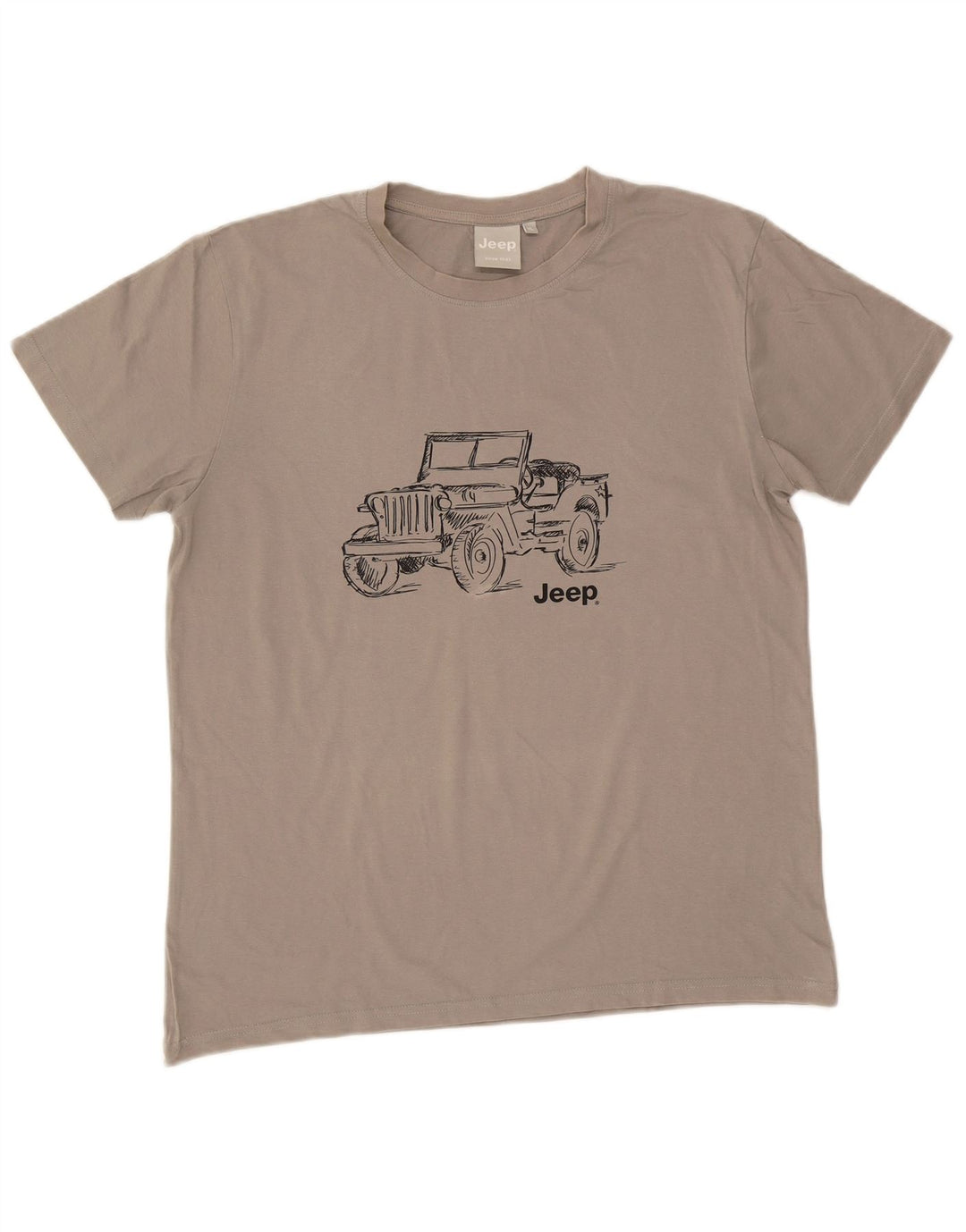Jeep Mens Graphic T-Shirt Top XL Grey
