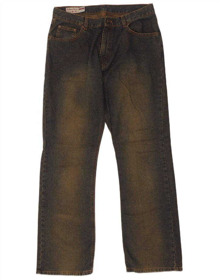 Marlboro Classics Mens Regular Fit Straight Jeans W32 L32 Blue Cotton