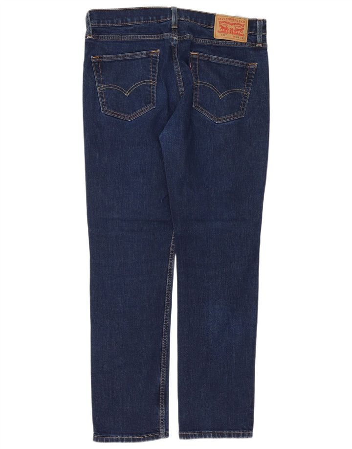 LEVI'S Mens 511 Slim Jeans W34 L30 Blue Cotton