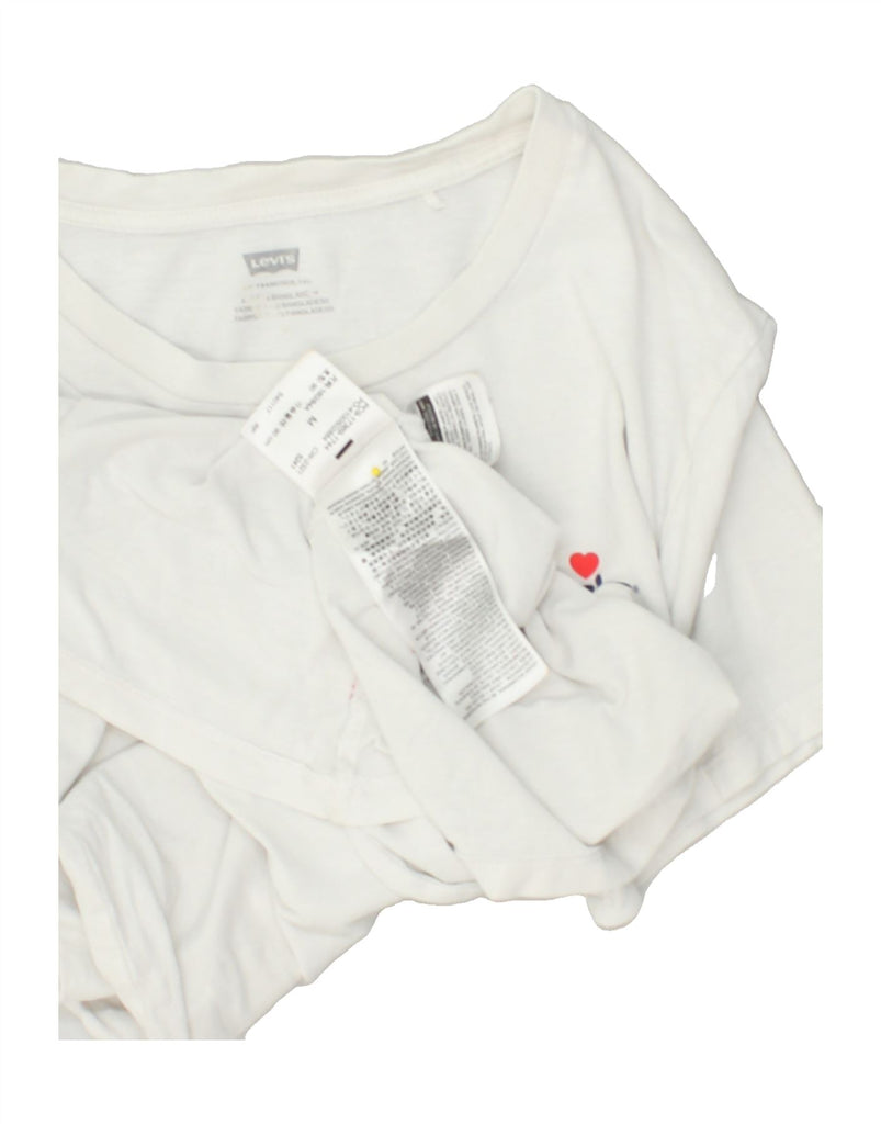 LEVI'S Mens T-Shirt Top Medium White Cotton | Vintage Levi's | Thrift | Second-Hand Levi's | Used Clothing | Messina Hembry 