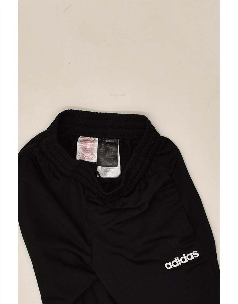 ADIDAS Boys Tracksuit Trousers 7-8 Years Black Polyester | Vintage Adidas | Thrift | Second-Hand Adidas | Used Clothing | Messina Hembry 