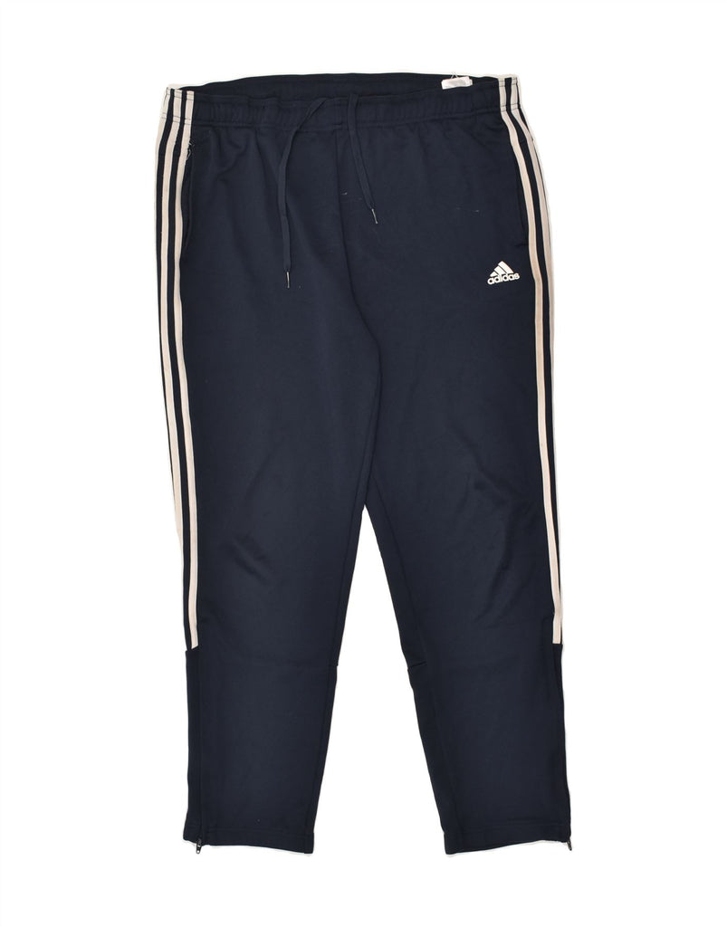 ADIDAS Mens Tracksuit Trousers XL Navy Blue Polyester | Vintage Adidas | Thrift | Second-Hand Adidas | Used Clothing | Messina Hembry 