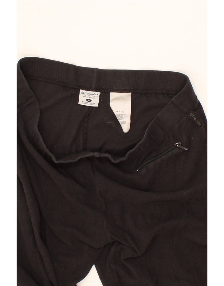 COLUMBIA Womens Fleece Tracksuit Trousers UK 8 Small  Black Polyester Vintage Columbia and Second-Hand Columbia from Messina Hembry 