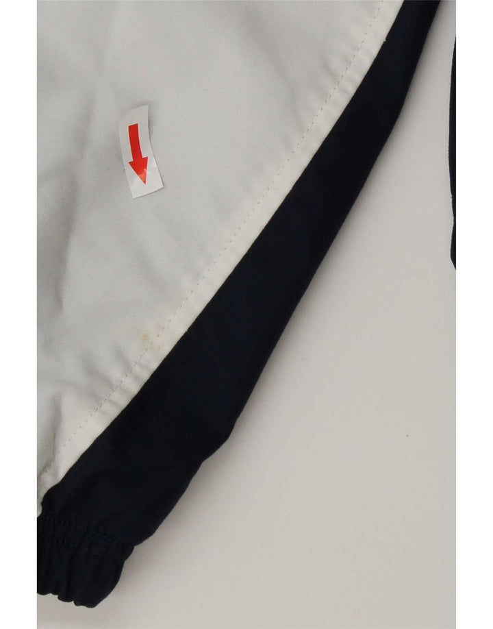 Nike Mens Bomber Jacket UK 35/37 Small Navy Blue Colourblock Nylon
