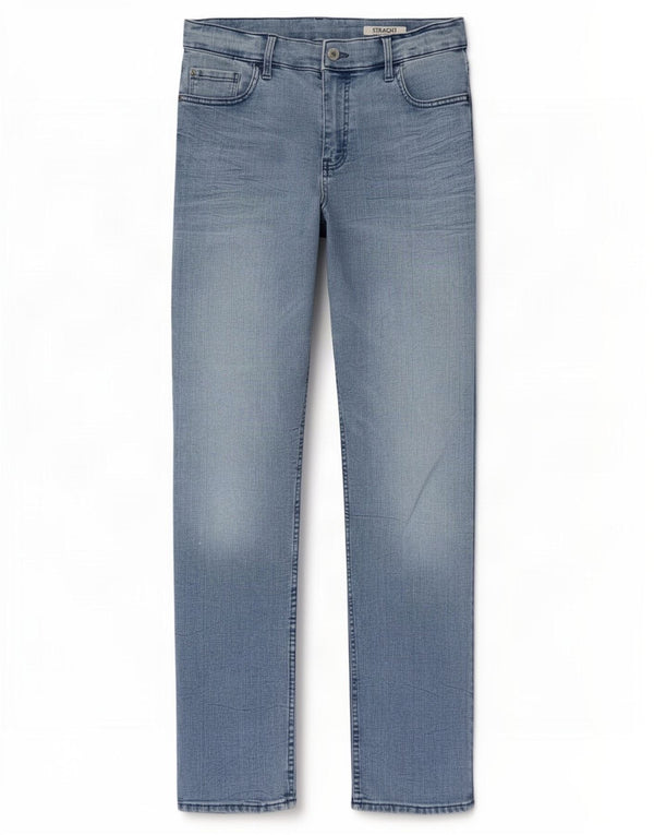 Marks & Spencer Womens Regular Fit Straight Jeans UK 14 Large W30 L30 Blue