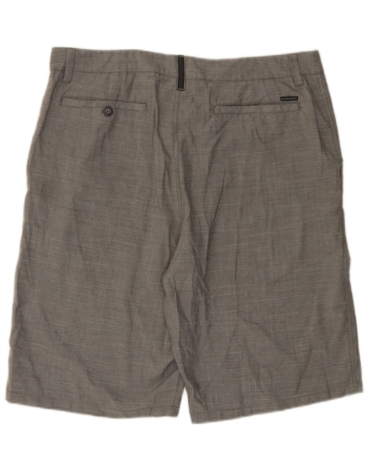 Quiksilver Mens Chino Shorts W38 XL  Grey Flecked Polyester