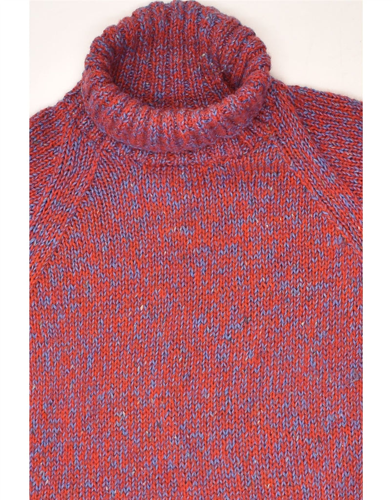 VINTAGE Womens Roll Neck Jumper Sweater UK 14 Large Burgundy | Vintage Vintage | Thrift | Second-Hand Vintage | Used Clothing | Messina Hembry 