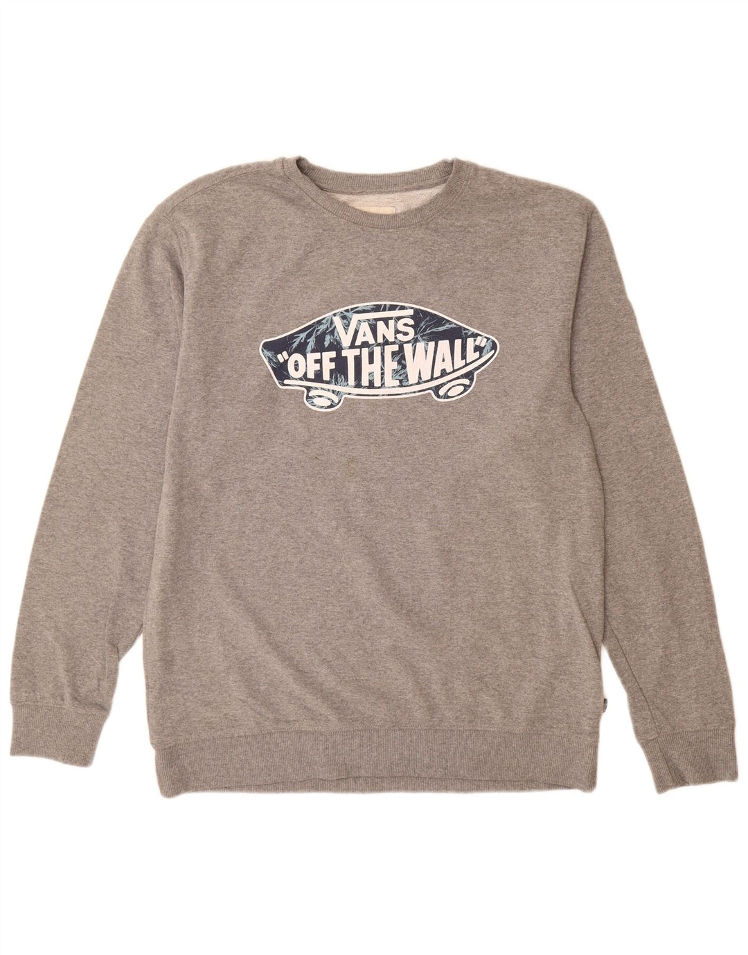 Vans Mens Graphic Sweatshirt Jumper XL Grey Cotton