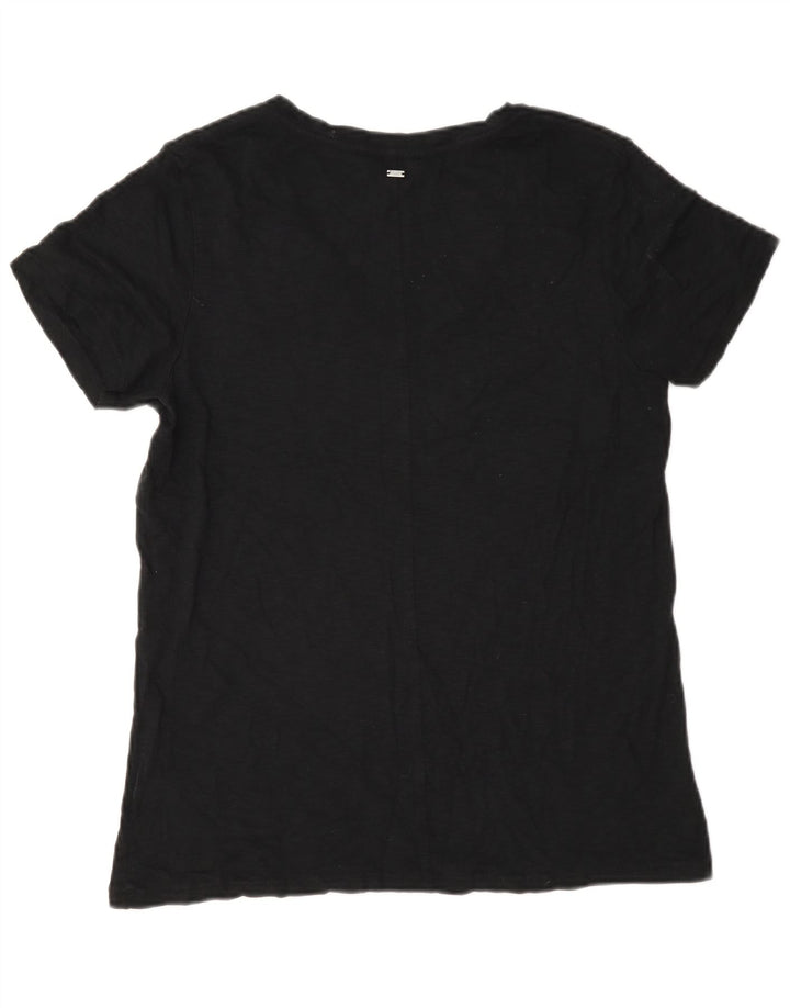 Superdry Womens Oversized T-Shirt Top UK 8 Small Navy Blue Cotton