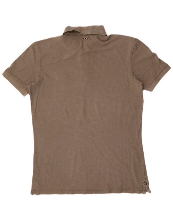 Napapijri Mens Polo Shirt Small Grey