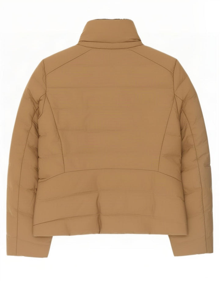 Zara Womens Sherpa Padded Jacket UK 20 2XL Beige Polyester