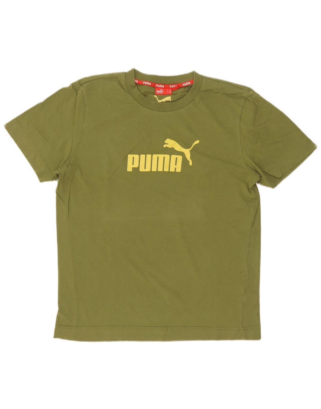 Puma Mens Graphic T-Shirt Top Medium Green