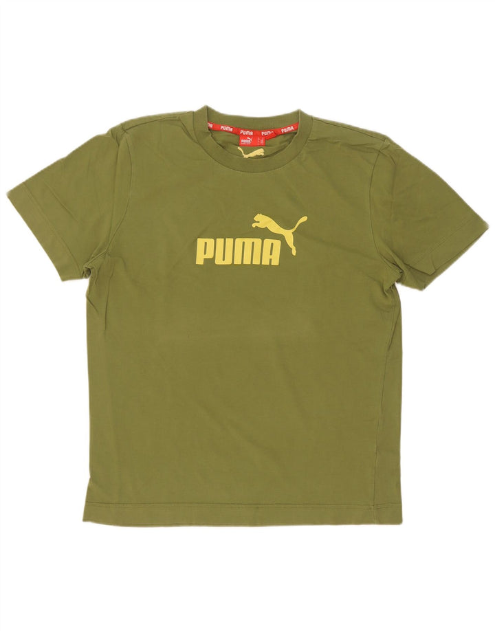 Puma Mens Graphic T-Shirt Top Medium Green